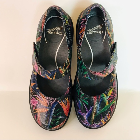 Dansko Willa Paradise Leather Mary Jane Shoes Size 36 - Picture 11 of 15